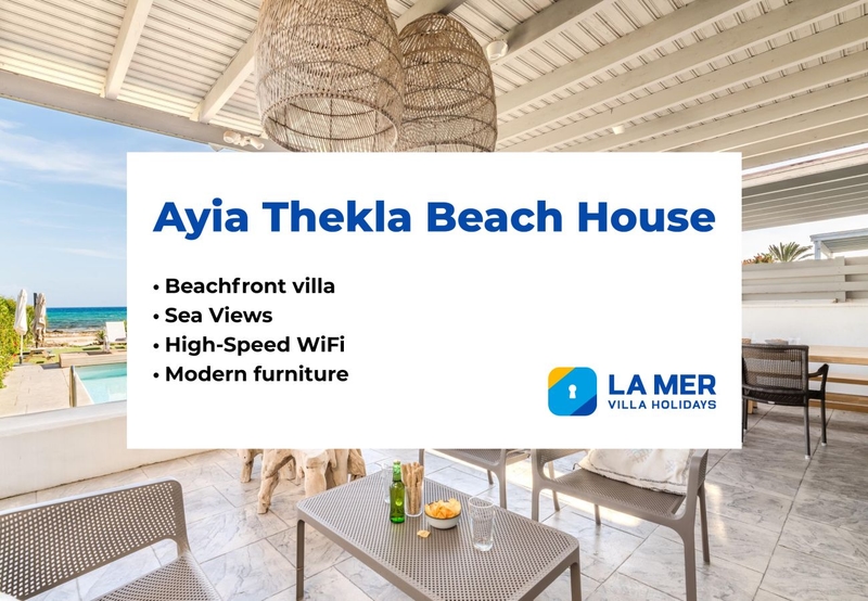 Ayia Thekla strandhus - Bilde 2
